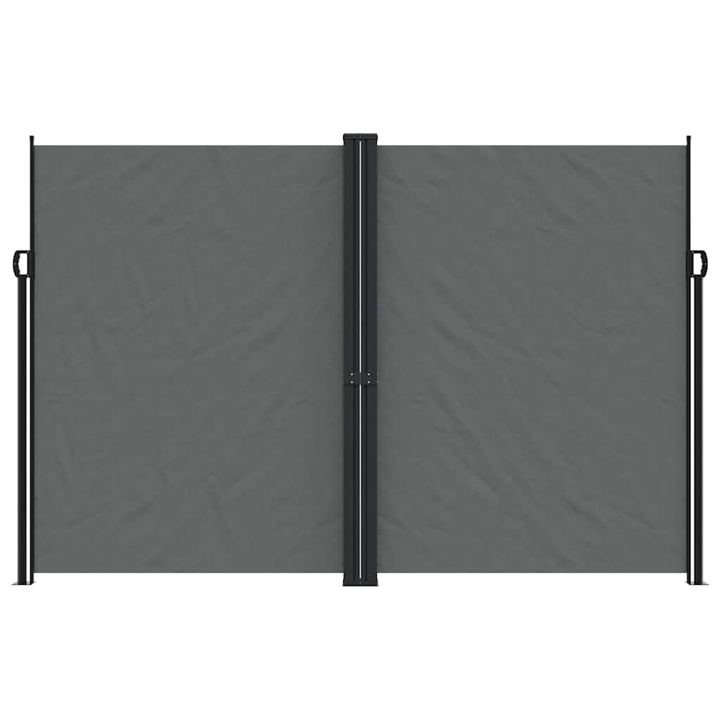 VidaXL Windshield Extendable 220x1000 cm Anthracite -colored