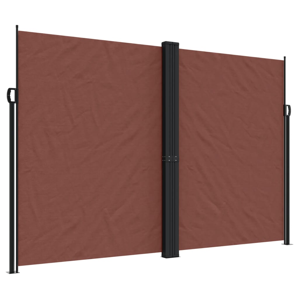 Pare-brise Vidaxl extensible 220x1000 cm brun