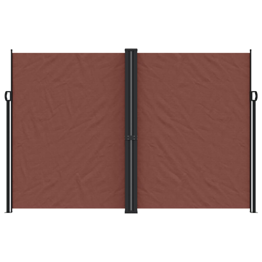 Pare-brise Vidaxl extensible 220x1000 cm brun