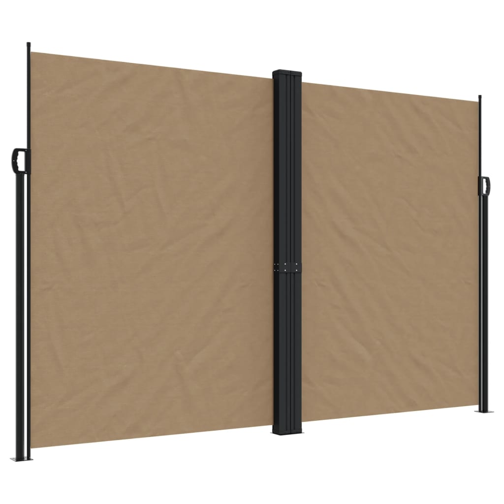 VidaXL Windshield Extendable 220x1000 cm Taupe