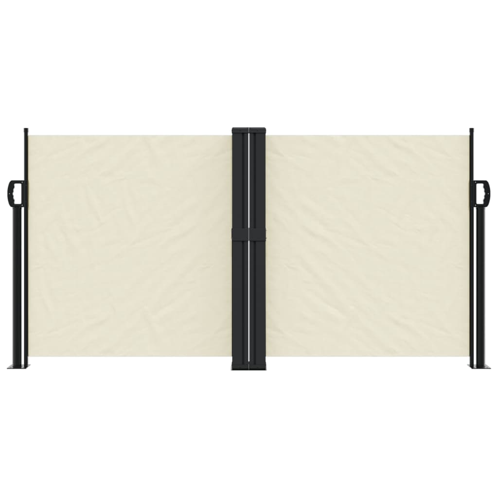 Vidaxl Windshield utdragbar 120x1200 cm Cream -Colored