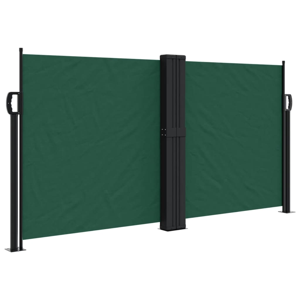 VidaXL Windshield Extendable 120x1200 cm dark green