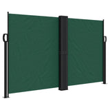 Pare-brise Vidaxl extensible 140x1200 cm vert foncé