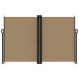 Vidaxl windscherm uittrekbaar 160x1200 cm taupe