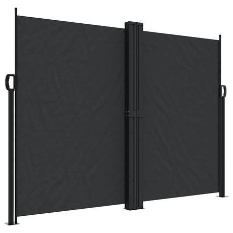 Vidaxl windscherm uittrekbaar 180x1200 cm zwart