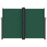 Pare-brise Vidaxl extensible 180x1200 cm vert foncé