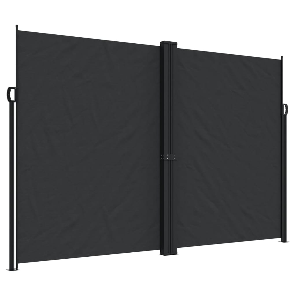 Écran de jardin vidaxl extensible 220x1200 cm noir