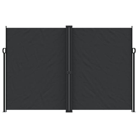 Vidaxl tuinscherm uittrekbaar 220x1200 cm zwart