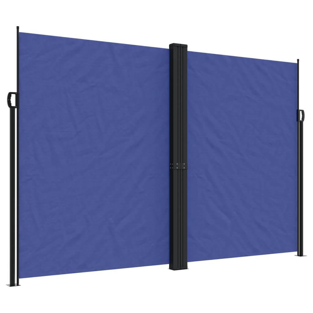 Écran de jardin vidaxl extensible 220x1200 cm bleu