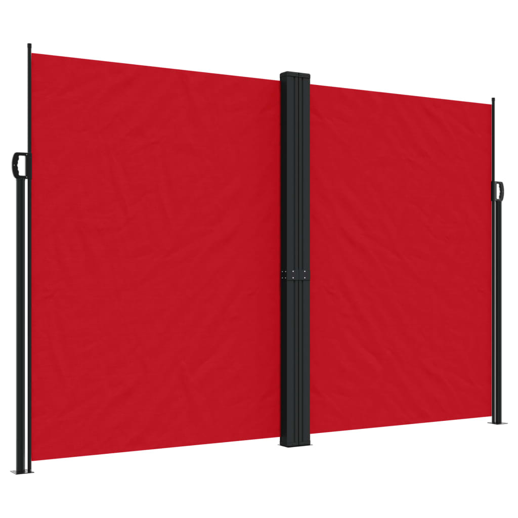 Vidaxl tuinscherm uittrekbaar 220x1200 cm rood