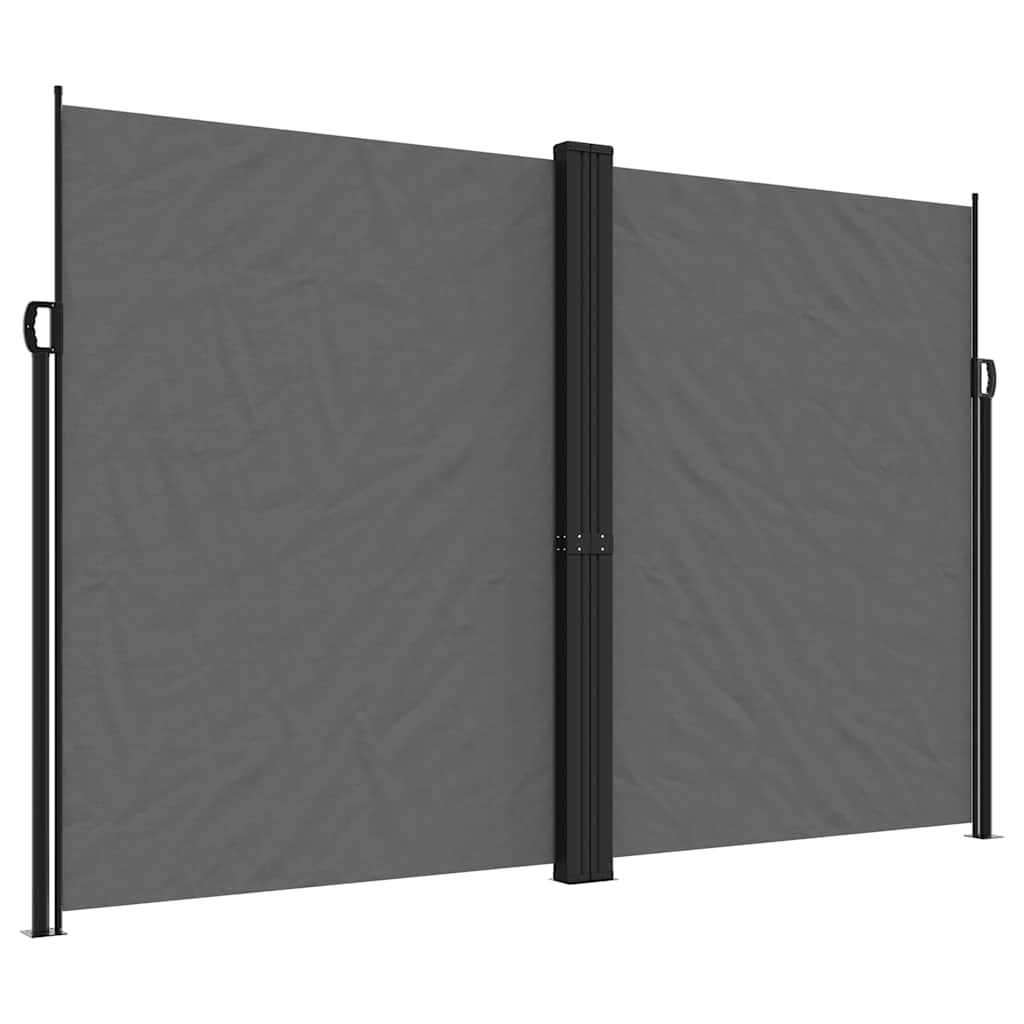 VIDAXL Haveskærm Udvidelig 220x1200 cm Anthracite -farvet