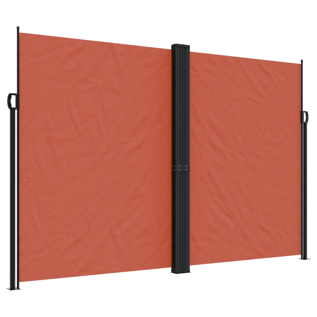 VidaXL Windshield Extendable 220x1200 cm Terracotta colored