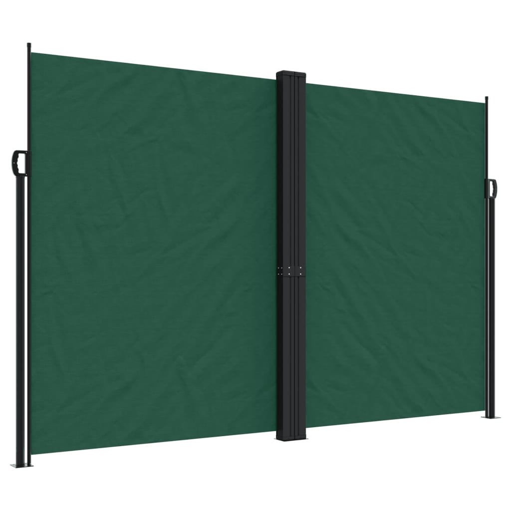 VidaXL Windshield Extendable 220x1200 cm dark green