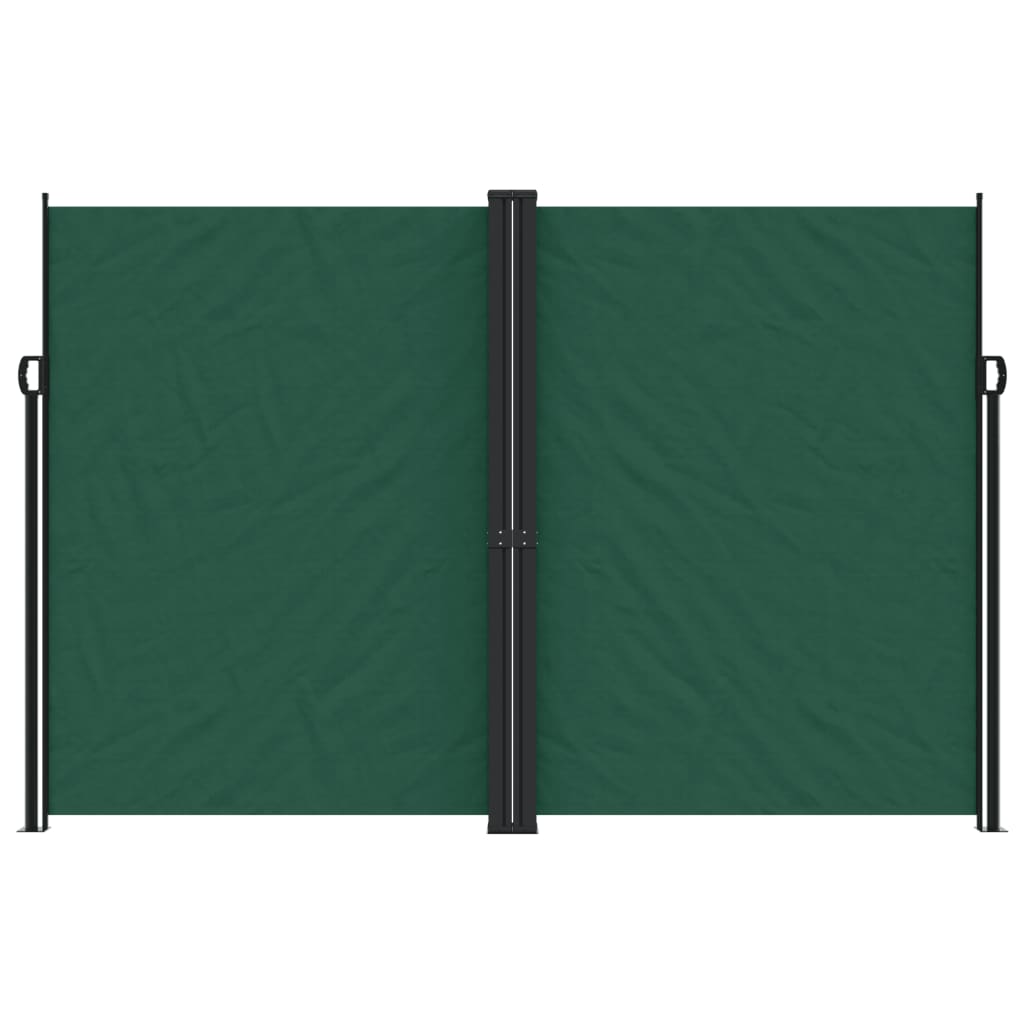 VidaXL Windshield Extendable 220x1200 cm dark green