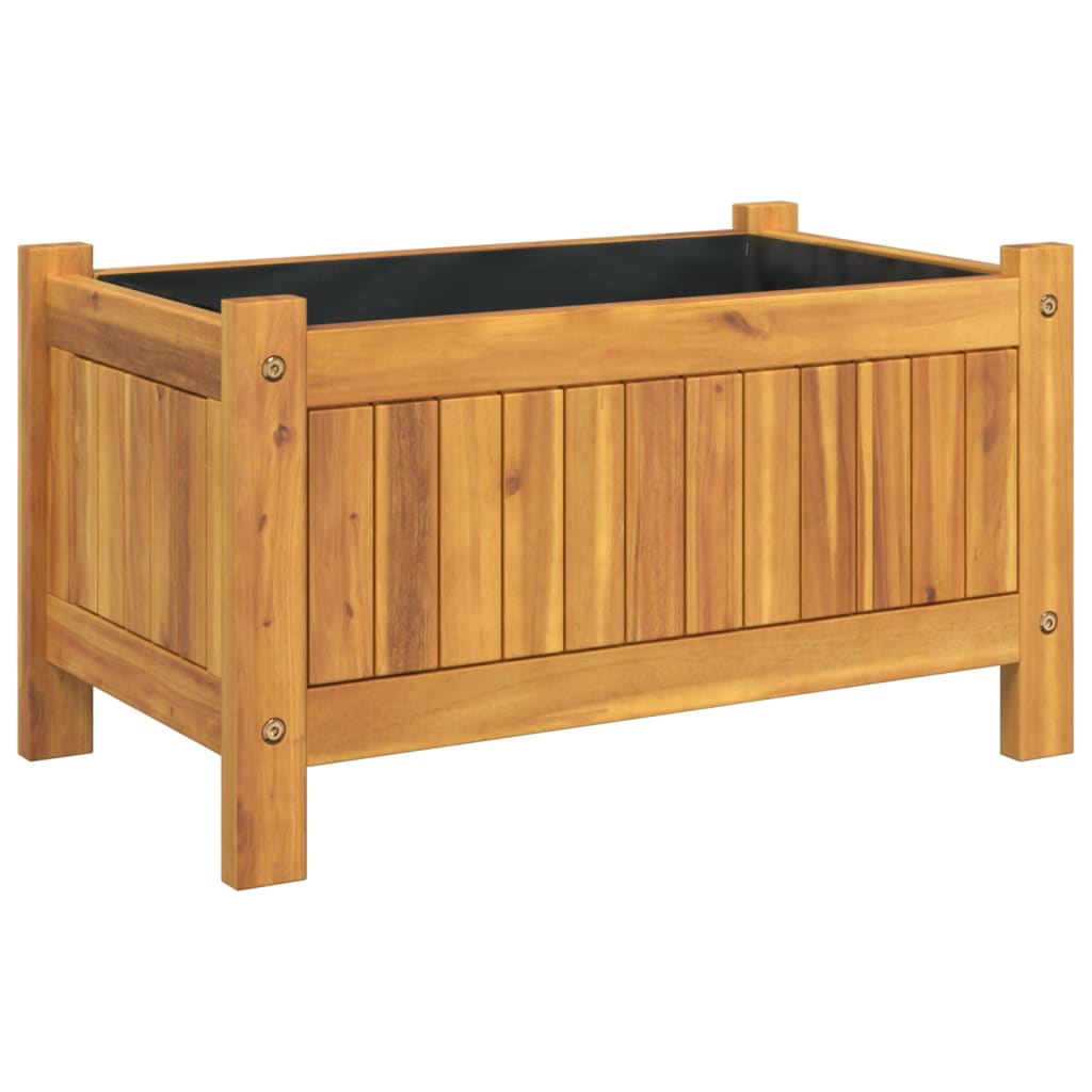 Vidaxl planter med foring 54x31x30 cm fast acacia træ