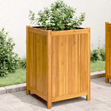 VidaXL Planter with lining 50x50x75 cm Solid Acaciahout