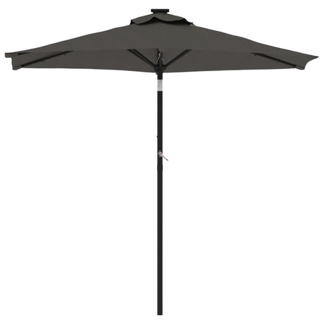 Vidaxl parasol met stalen paal 225x225x212 cm antracietkleurig