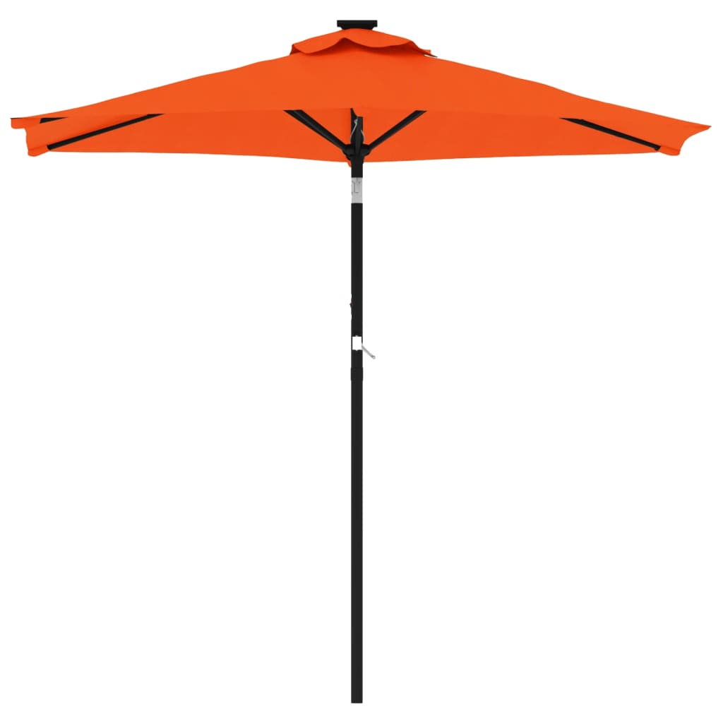 VidaXL parasol with steel pole 225x225x212 cm terracotta -colored