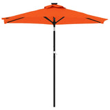 Vidaxl -parasol med stålstang 225x225x212 cm terrakotta -farget