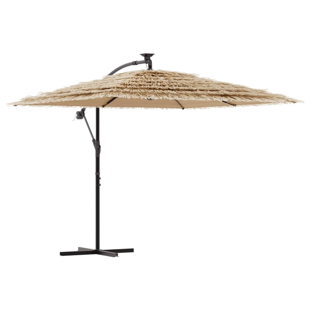 VIDAXL -Parasol mit Stahlpol 246x246x230 cm Braun