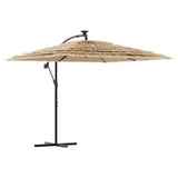 Vidaxl Parasol with steel pole 246x246x230 cm brown