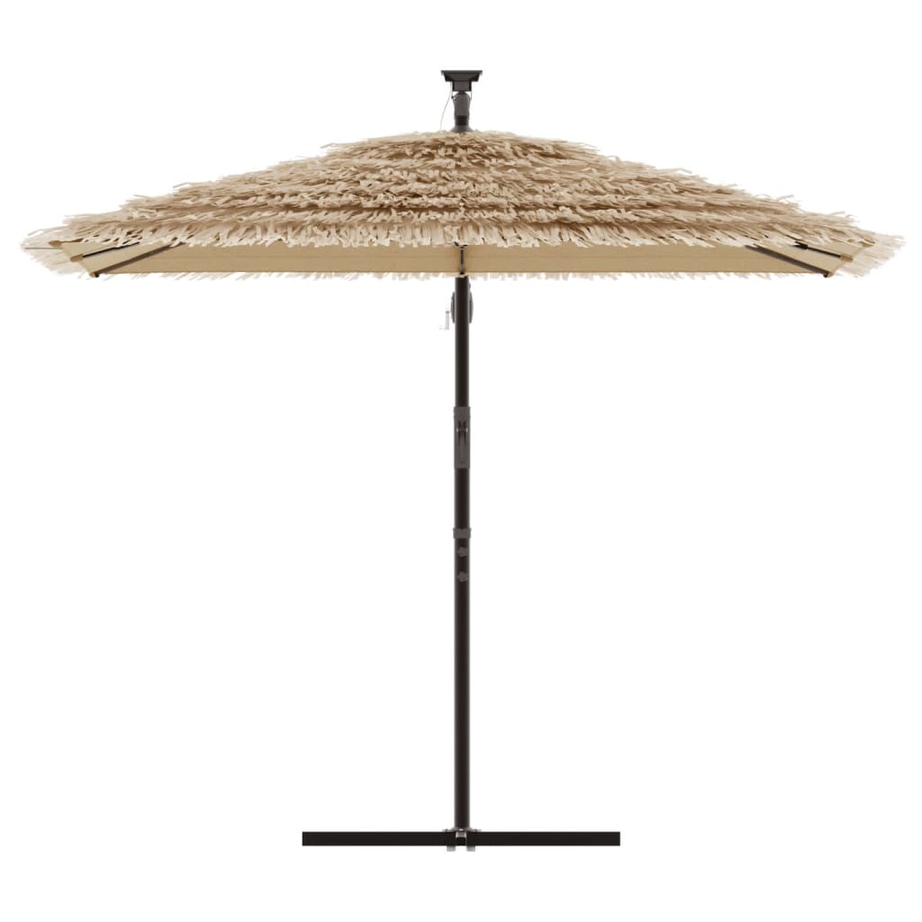 Vidaxl parasol s ocelovým pólem 246x246x230 cm hnědá