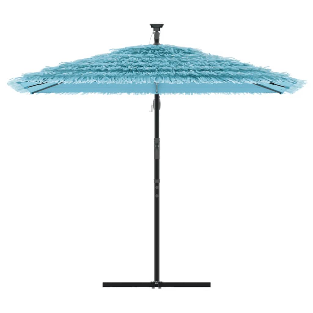 Vidaxl -parasol med stålstang 246x246x230 cm blå