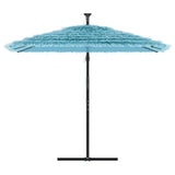 Vidaxl parasol s ocelovým pólem 246x246x230 cm modrá