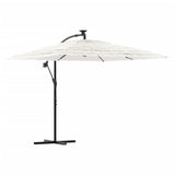 VIDAXL -Parasol mit Stahlpol 246x246x230 cm Weiß