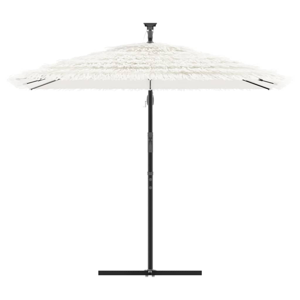 Vidaxl Parasol ze stalowym słupem 246x246x230 cm biały