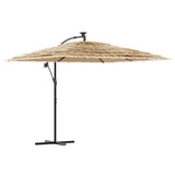 Vidaxl Parasol with steel pole 269x269x235 cm brown