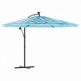 Vidaxl parasol met stalen paal 269x269x235 cm blauw