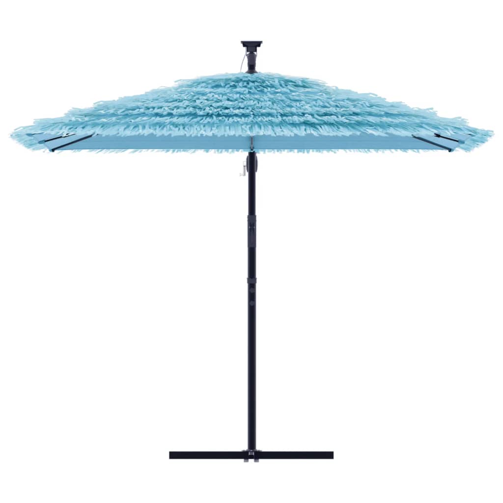 Parasol vidaxl avec poteau en acier 269x269x235 cm bleu