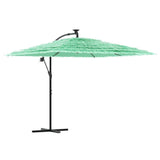 Vidaxl -parasol med stålstang 269x269x235 cm grønn