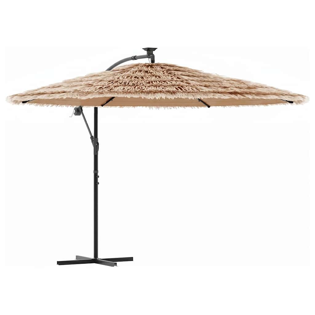 Vidaxl parasol met stalen paal 290x290x238 cm bruin