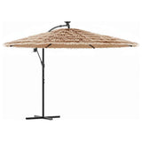 Vidaxl parasol met stalen paal 290x290x238 cm bruin