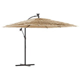 Vidaxl -parasol med stålstang 290x290x238 cm brun