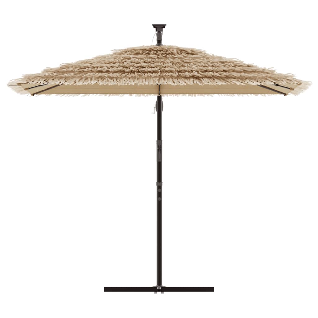 Vidaxl Parasol with steel pole 290x290x238 cm brown