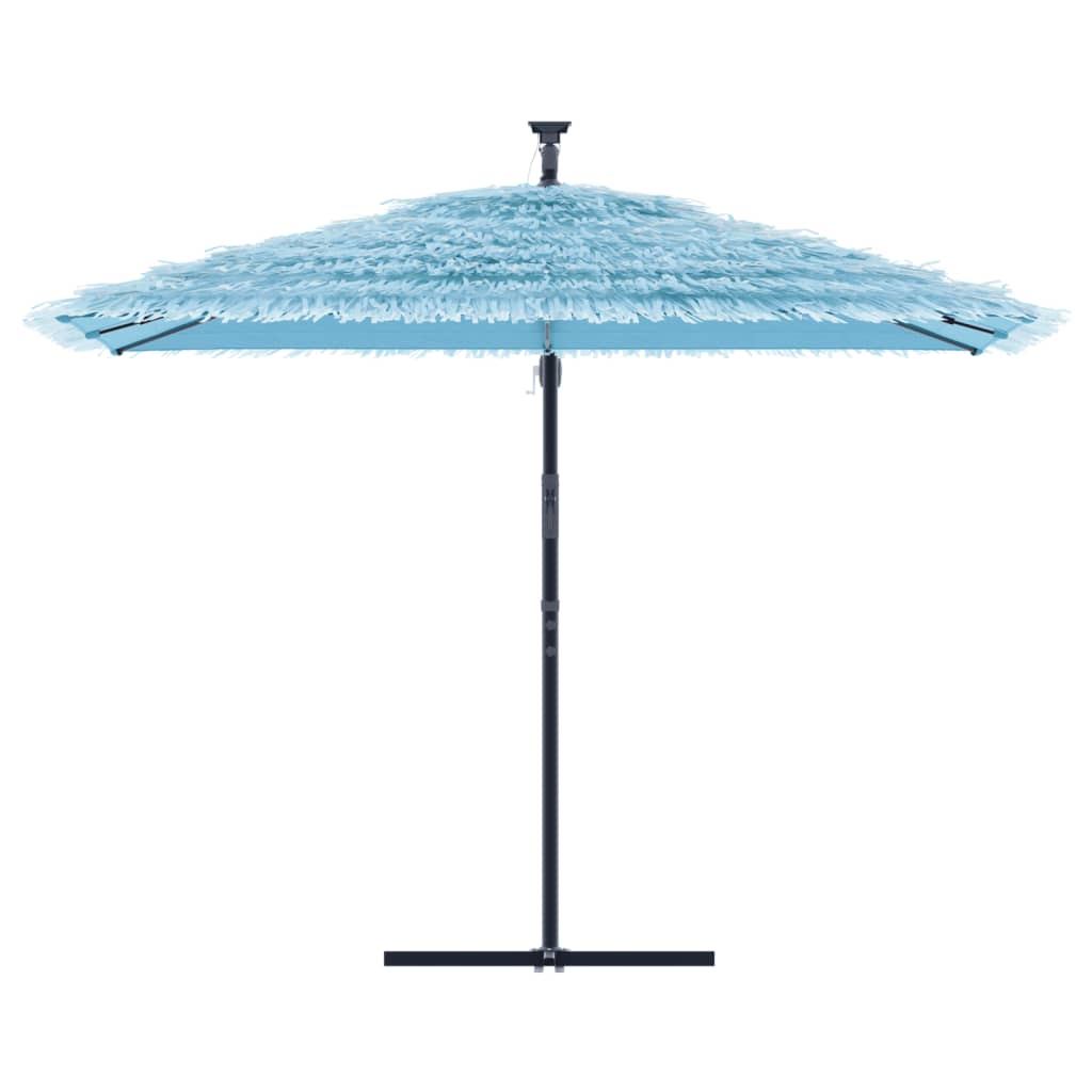 Vidaxl -parasol med stålstang 290x290x238 cm blå