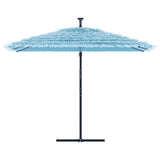 Parasol vidaxl avec poteau en acier 290x290x238 cm bleu