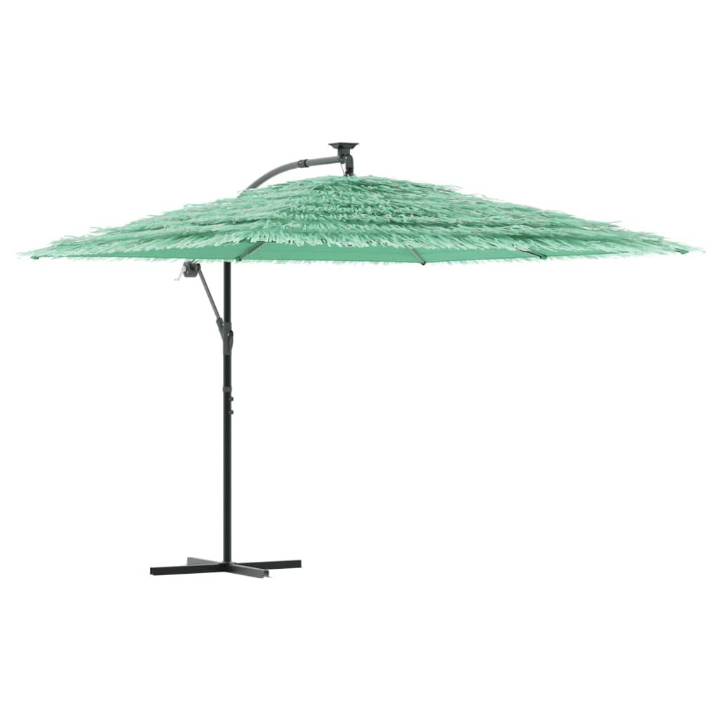 Vidaxl -parasol med stålstang 290x290x238 cm grønn