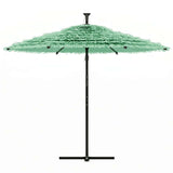 Vidaxl parasol met stalen paal 290x290x238 cm groen