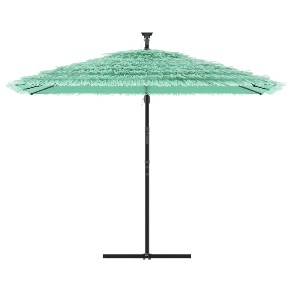 Vidaxl Parasol with steel pole 290x290x238 cm green