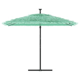 Vidaxl -parasol med stålstang 290x290x238 cm grønn