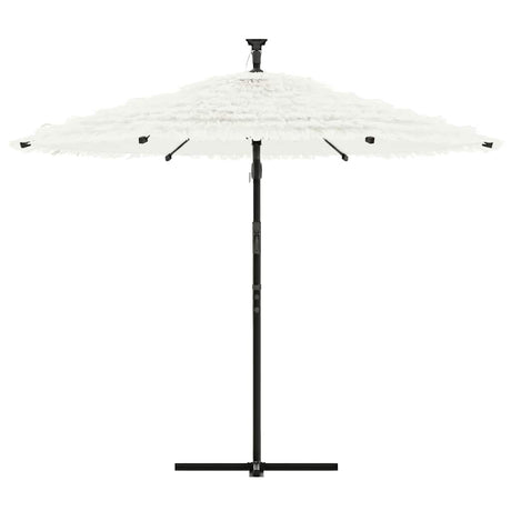 Vidaxl parasol met stalen paal 290x290x238 cm wit