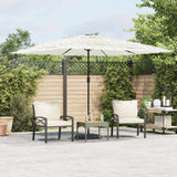 Parasol vidaxl avec poteau en acier 290x290x238 cm blanc