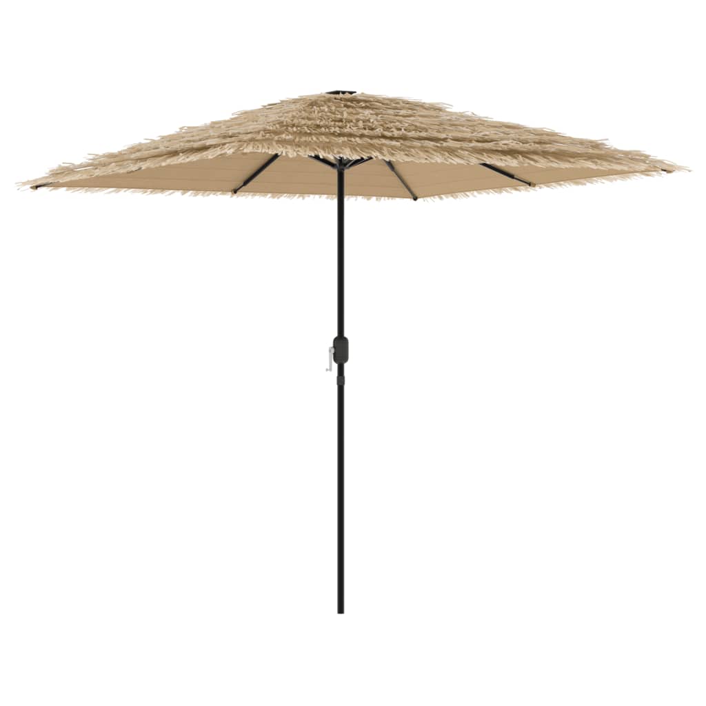 VidaXL parasol with steel pole 248x248x248 cm brown