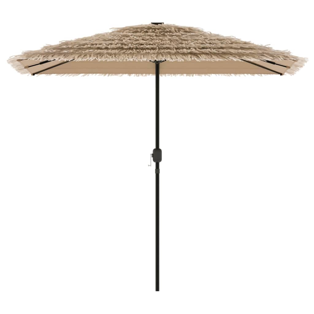 Vidaxl Parasol med stålstang 248x248x248 cm brun