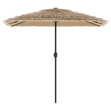 Vidaxl -parasol med stålstang 248x248x248 cm brun