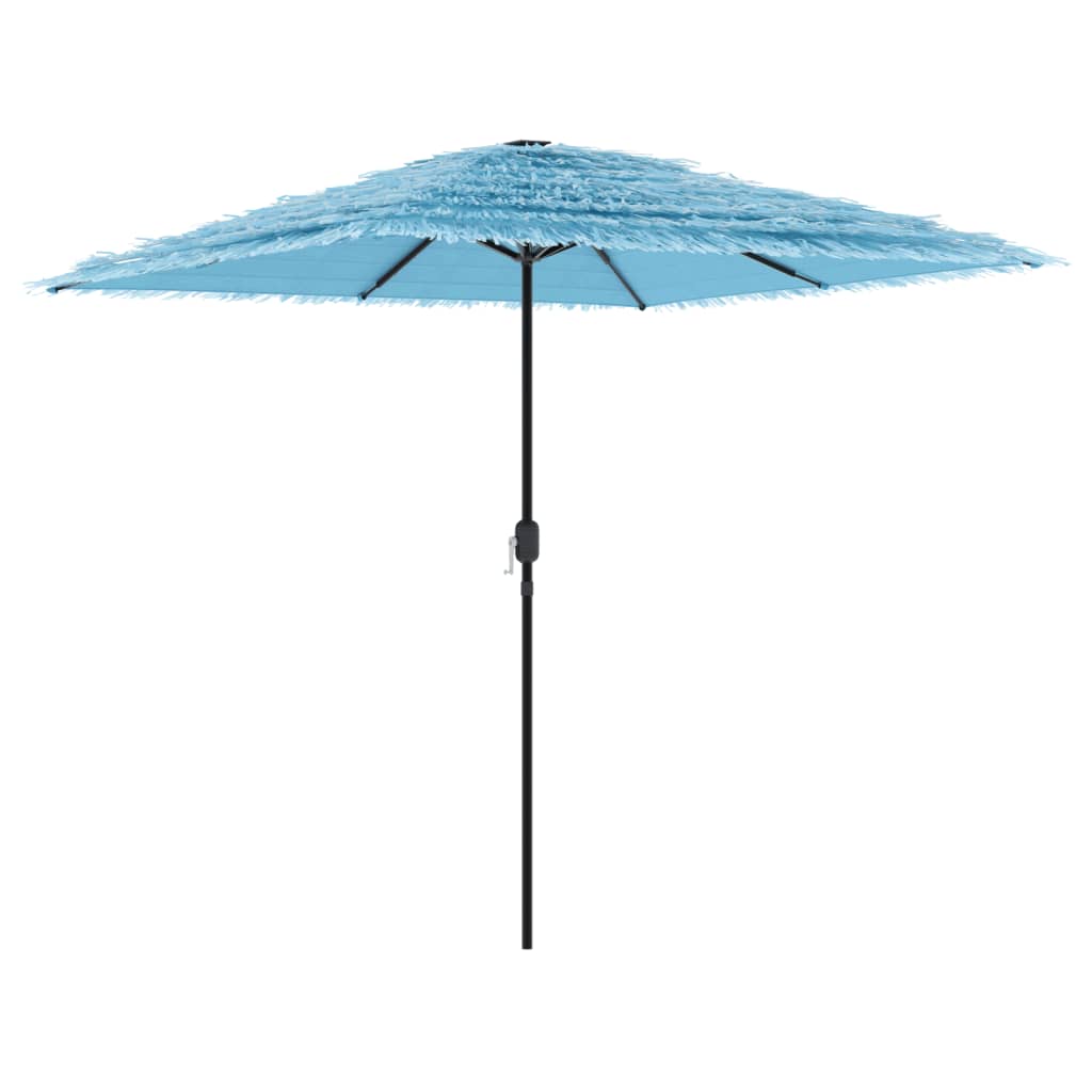 Parasol Vidaxl con poste de acero 248x248x248 cm azul